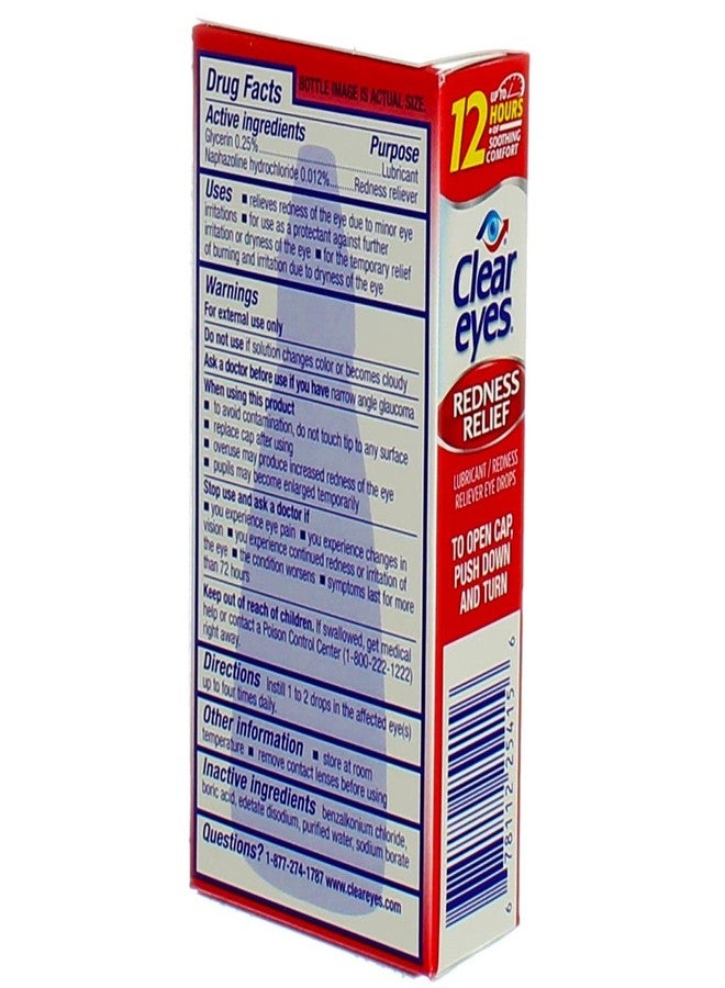 كلير آيز قطرات ترطيب العين لتخفيف احمرار العين، 0.5 أونصة سائلة (عبوة من 10 قطرات) - Image 4